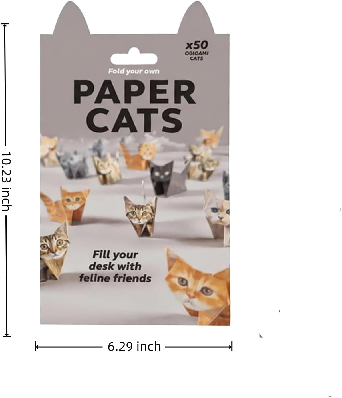 DIY Paper Cats Origami Kit - 50/30 Sheets DIY Paper Origami to Fold Your Own Cute Cat/Dog/Dino Figures - Perfect Desk Origami Cats Decoration & Creative Gift for Kids, Adults & Cat Lovers (Dog) - Crafty Corner