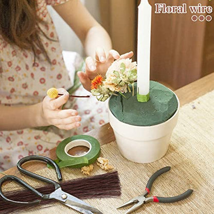 200 Pcs Brown Floral Wire (233.34 Foot)