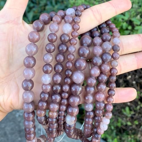 60pcs Adabele Natural Purple Aventurine Gemstone 6mm Round Beads (58 Count)