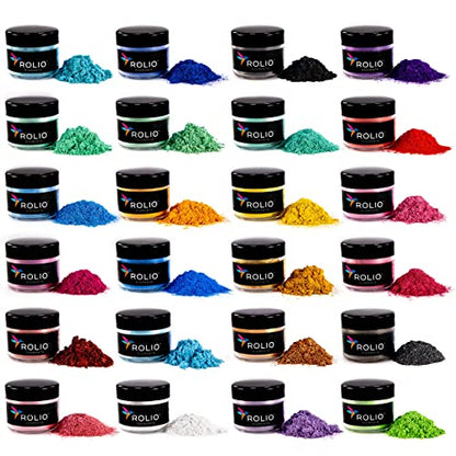 Premium Mica Powder Pearlescent Set (24 Count)