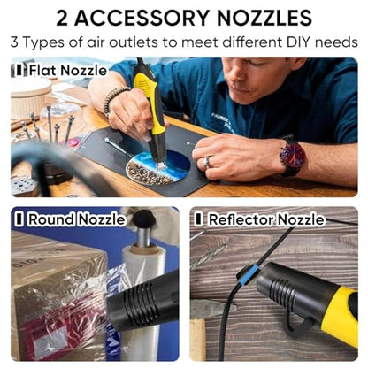 350W Heat Gun with 2 Nozzles