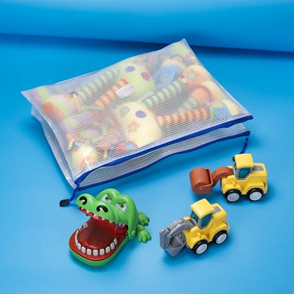 20pcs Mesh Zipper Pouch Bags (20 Count)