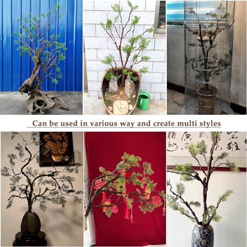 39.3in Bendable Artificial Pine Tree Branch Cedar Stems Reptile Yules Decor