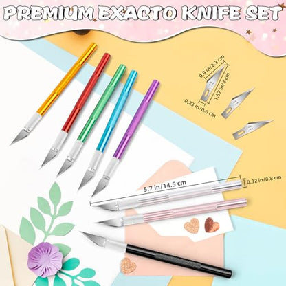 4 Exacto Knives with 40 No. 11 Blades for Crafting (44 Count)