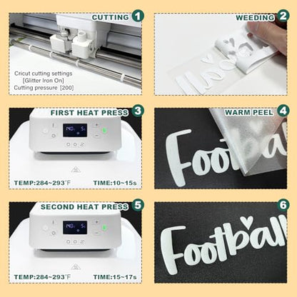 Glitter Puff Heat Transfer Vinyl