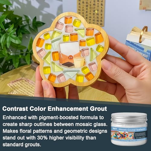 200g Professional Mosaic Grout for Crafts White