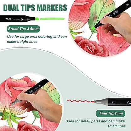 Art Marker Sets 100 Colors (100 Count)