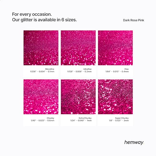 Resin Glitter Dark Rose Pink 100g Microfine (3.5274 Ounce)