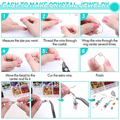 Jewelry Making Kits for Adults Women with 28 Colors Crystal Beads