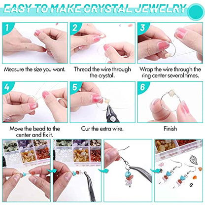 Jewelry Making Kits for Adults Women with 28 Colors Crystal Beads