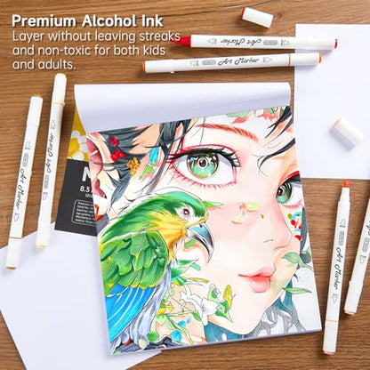 26 Colors Skin Tone&Hair Art Markers (26 Count)