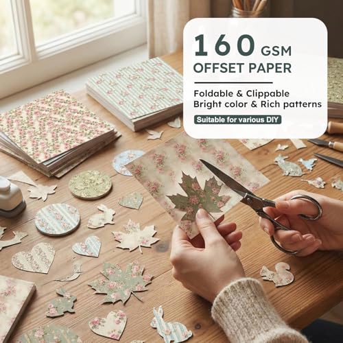 6in Flowers Scrapbook Paper Pad (24 Count)