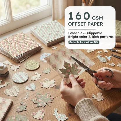 6in Flowers Scrapbook Paper Pad (24 Count)