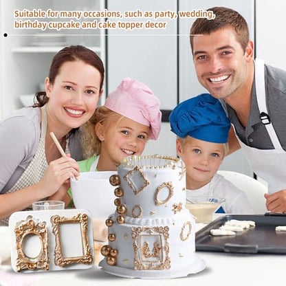 Photo Frame Silicone Fondant Molds (5 Count)