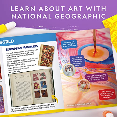 National Geographic Marbling Paint Craft Kit to Create Marble Art for Kids