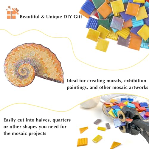 Vitreous Mosaic Tiles for Crafts Bulk (2.2 pound(s))