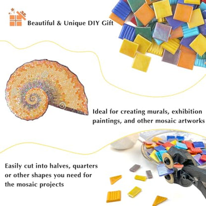 Vitreous Mosaic Tiles for Crafts Bulk (2.2 pound(s))