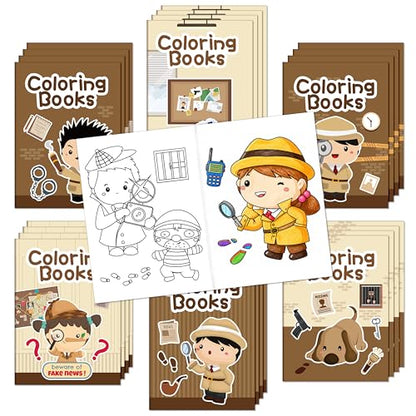 Detective Activity Coloring Books (24 Count)