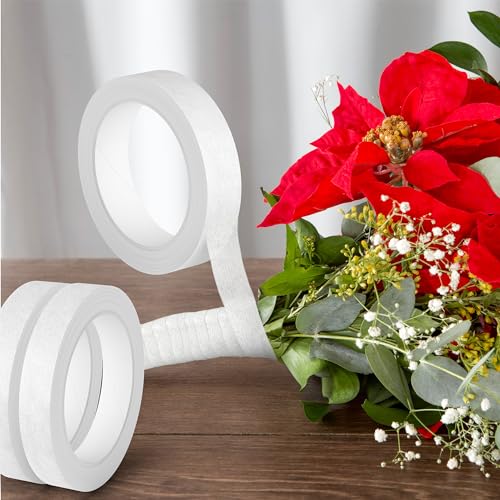 12 Rolls 1 2 Inch 30 Yard Floral Tapes for Bouquet Stem Wrapping (1080 Foot)