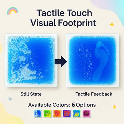 Liquid Sensory Floor Tiles for Kids Ages 3+ (6 Count)