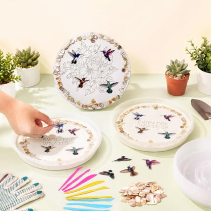 12 Kit DIY Stepping Stone Mold 10 Inch for Garden (12 Count)