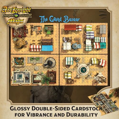 Desert Adventures Roleplaying D&D Battlemaps; 16 Modular RPG Maps in 8 Double