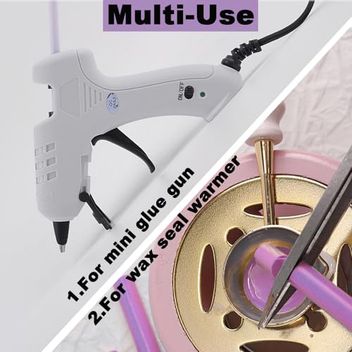 Light Purple Sealing Wax Sticks 26pcs Glue Gun Wax Seal Sticks for DIY Wax Seals Invitations Letter Envelope Cards Crafts Christmas Package Decoration