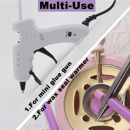 Light Purple Sealing Wax Sticks 26pcs Glue Gun Wax Seal Sticks for DIY Wax Seals Invitations Letter Envelope Cards Crafts Christmas Package Decoration