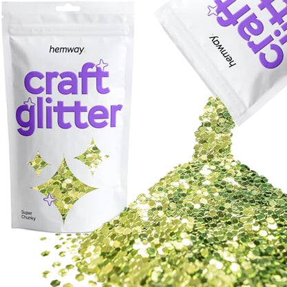Craft Glitter Olive Green 100g Super Chunky Glitter (3.5 Ounce)