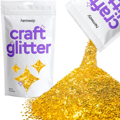 Craft Glitter Gold 100g Extra Chunky Glitter (3.5 Ounce)