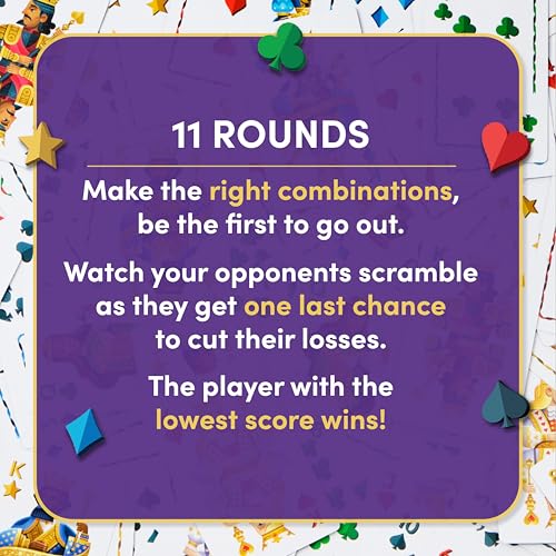 Five Crowns Waterproof Rummy Style Card Game for Kids