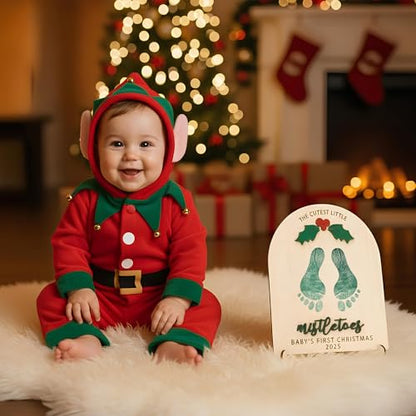 DIY Baby Footprint Keepsake Board