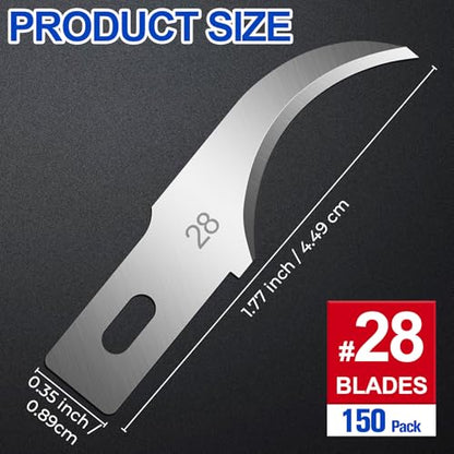 150 PCS #28 Hobby Knife Blades