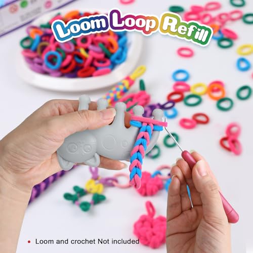1000 PCS Cat Weaving Loom Refill for Bracelet Making Kit
