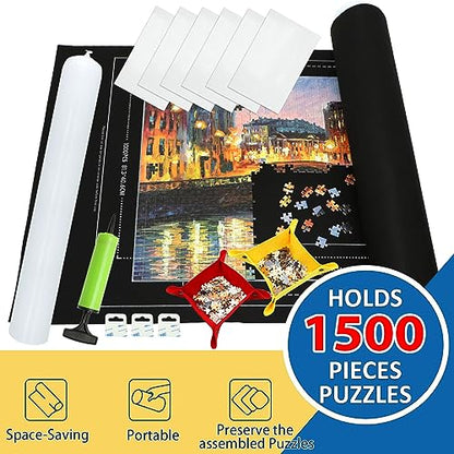 Portable Puzzle Mat Roll Up