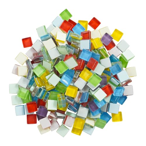 Square Glass Mosaic Tiles for Adults Crafts Supplies