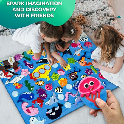 Ocean Felt Board for Toddlers 61 Pcs