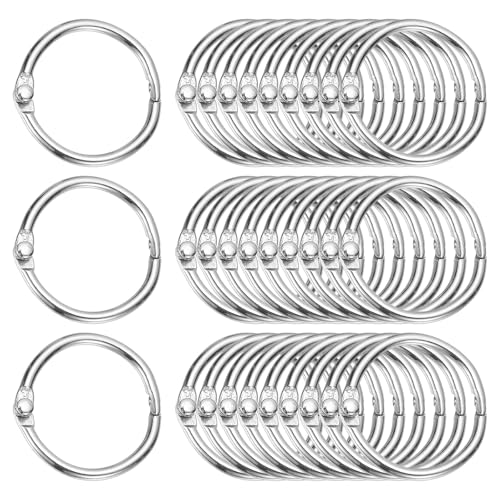 1" x 1.22" Loose Leaf Binder Rings (30 Count)