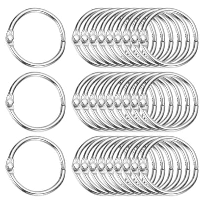 1" x 1.22" Loose Leaf Binder Rings (30 Count)