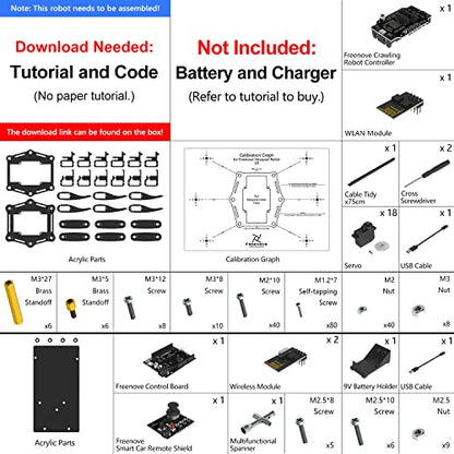 Hexapod Robot Kit with Remote