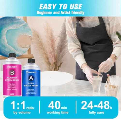 Epoxy Resin Crystal Clear (64 Fl Oz)