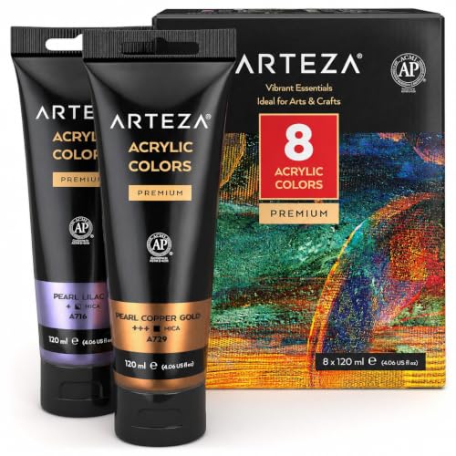 Metallic Acrylic Paint Set (32.48 Fl Oz)