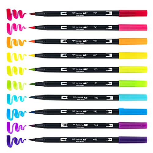 56185 Dual Brush Pen Art Markers (10 Count)