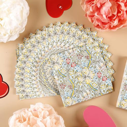 William Morris Cocktail Napkins Floral Decorative for Decoupage (50 Count)