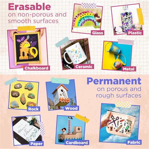 Fine Tip Liquid Chalk Markers for Chalkboard (20 Count)