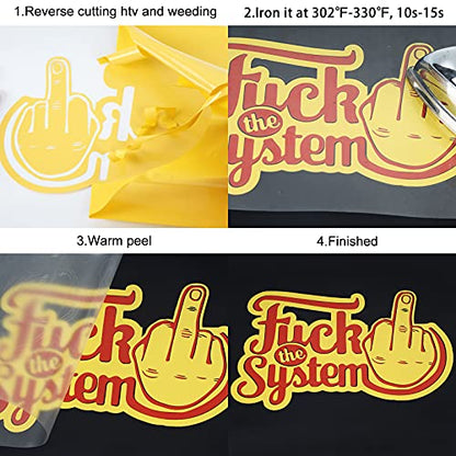 Yellow Heat Transfer Vinyl Rolls