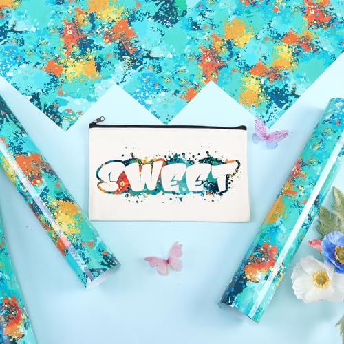 Blue Splash Heat Transfer Vinyl