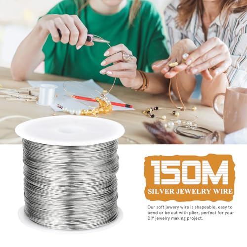 492FT 32 Gauge Jewelry Wire for Jewelry Making Copper Metal Wire for Crafts (492 Foot)