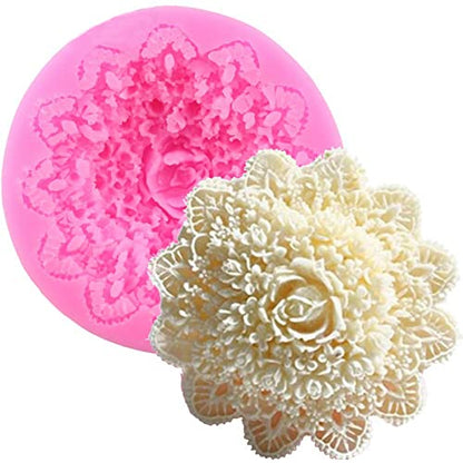 Lace Flower Silicone Mold for Candle