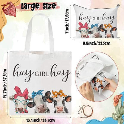 Fall Cow Tote Bag